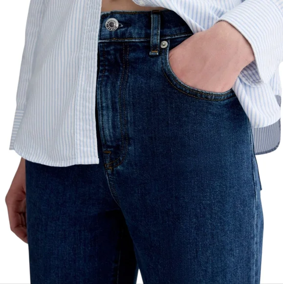 NEW Everlane The Way-High Slim Jean  Size 29S Dark Indigo - Picture 3 of 16